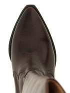 ISABEL MARANT Denvee Western Style High Boots Red, view 4