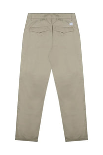 Department five men’s pantalone prince beige khaki straight-leg chino pants with woven texture and rear patch pockets back view