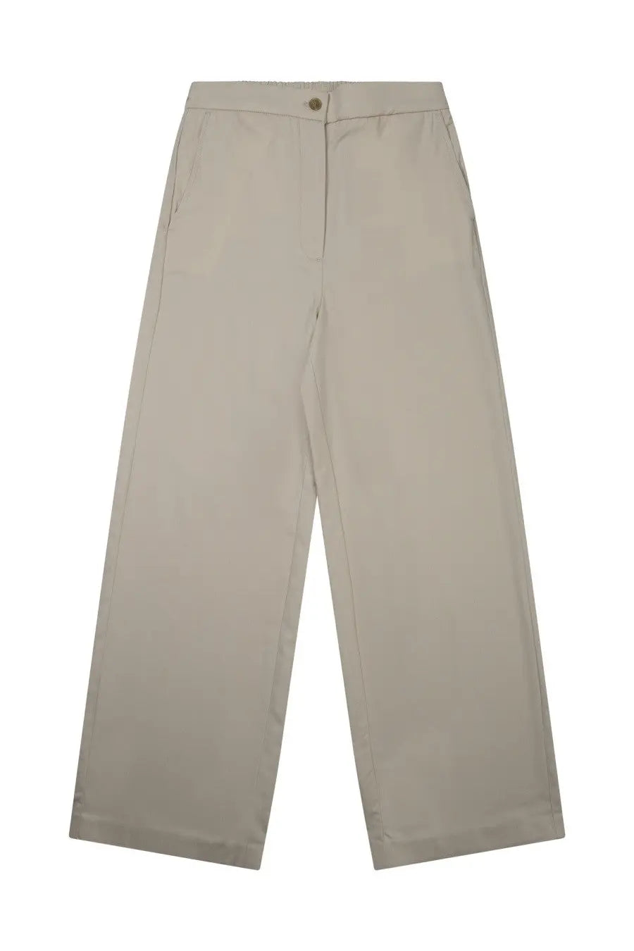 Department five women’s pantalone charm palazzo beige wide-leg trousers with minimalist design and subtle stitching details