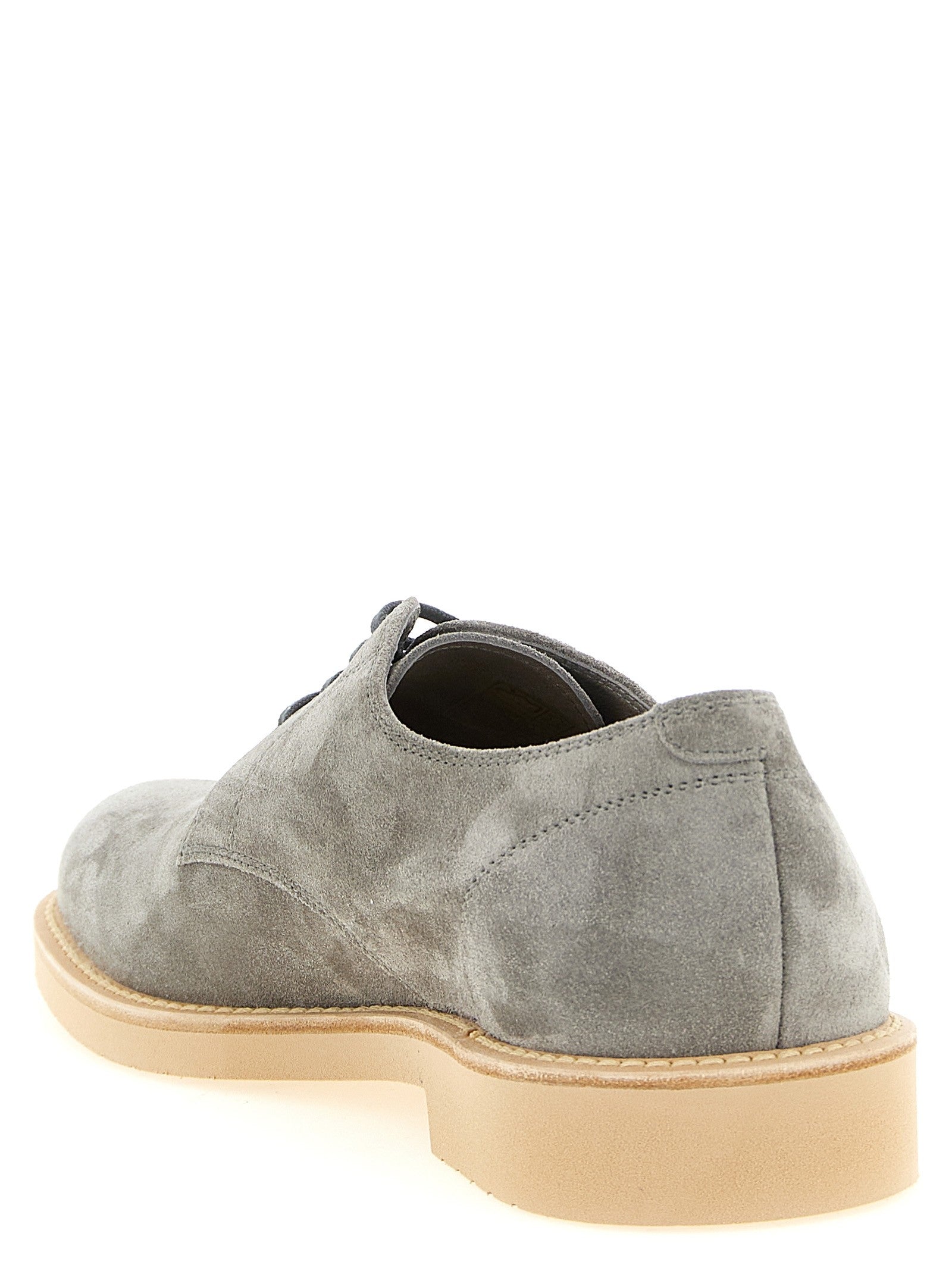 Brunello Cucinelli Derby Light Lace up Shoes Grey