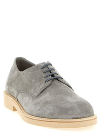 Brunello Cucinelli Derby Light Lace up Shoes Grey