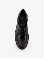 Celine Men's Derby Margaret Leather Lace up Shoes Black, view 5