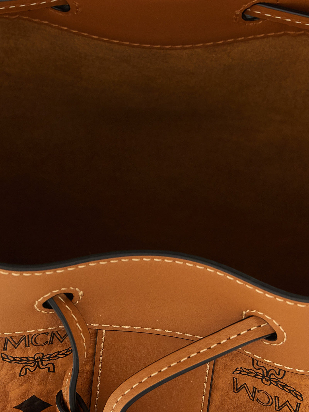 MCM Dessau Bucket Bag Brown