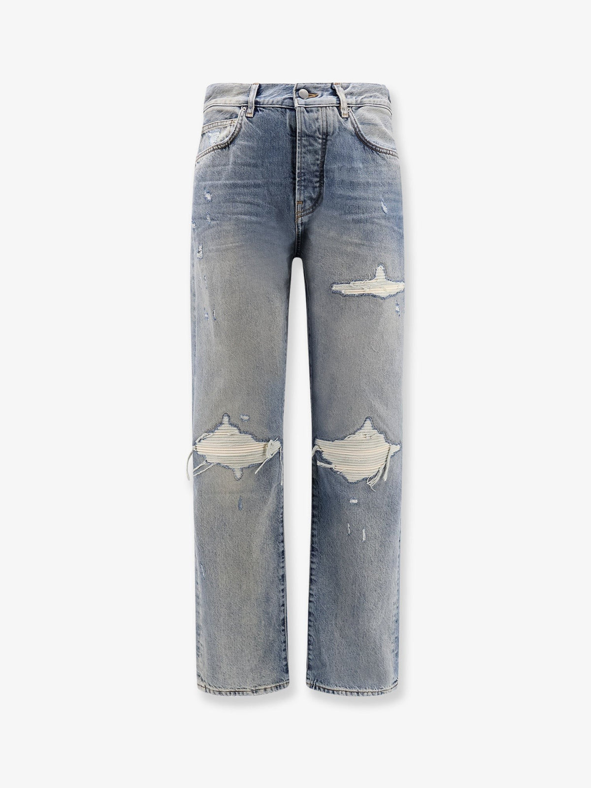 AMIRI Men's Destroyed Effect Jeans Blue