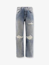 AMIRI Men's Destroyed Effect Jeans Blue