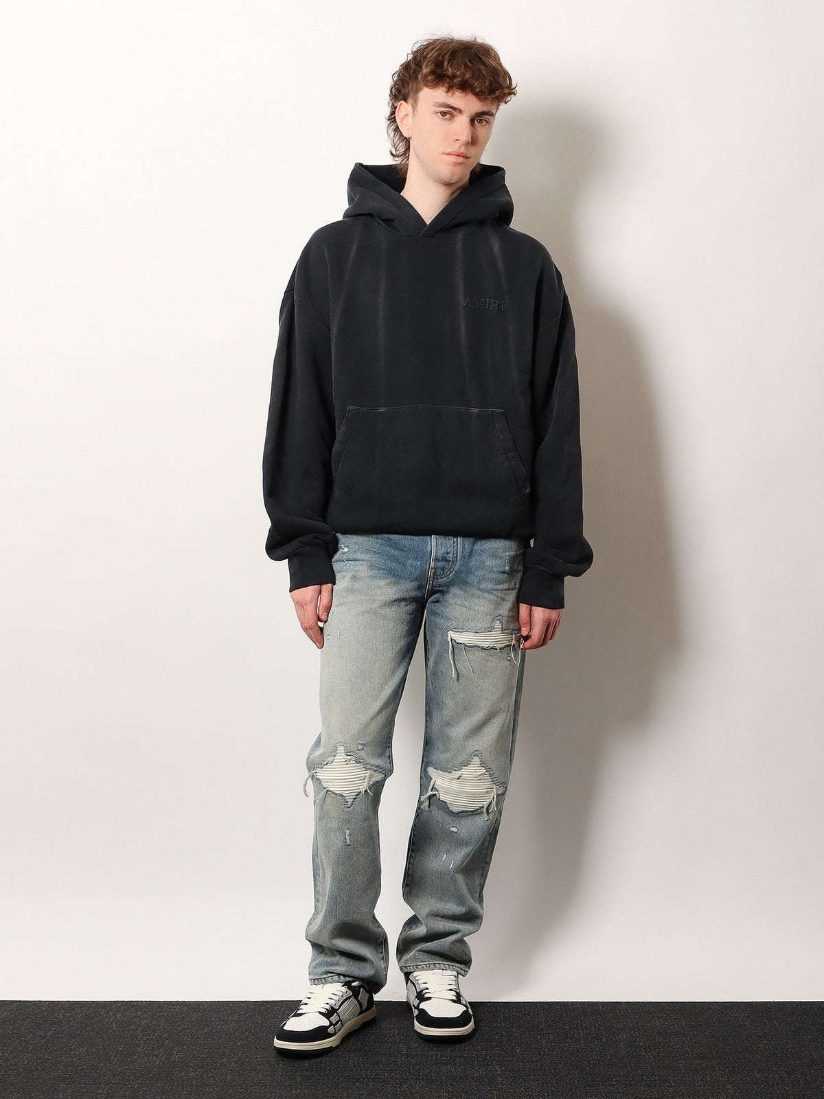 AMIRI Men's Destroyed Effect Jeans Blue