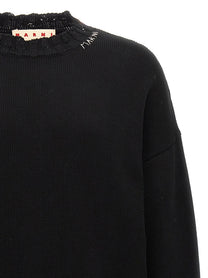 Marni Destroyed Effect Sweater Black