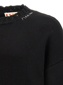 Marni Destroyed Effect Sweater Black
