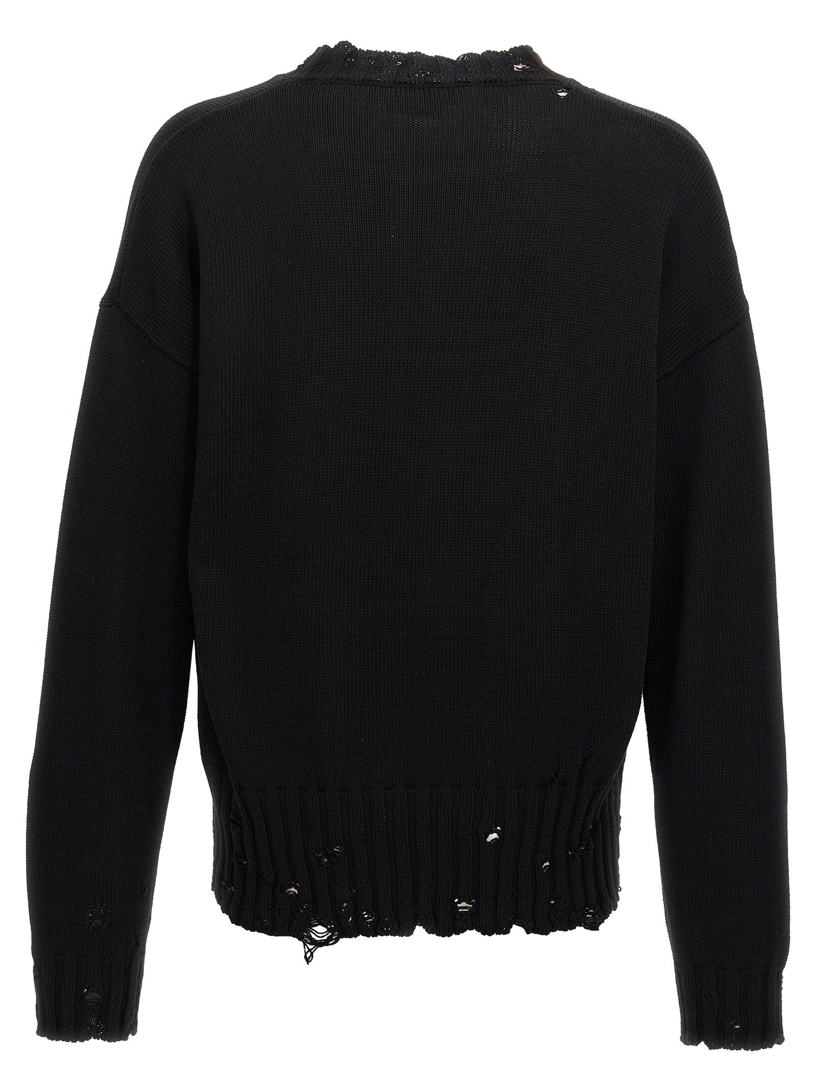 Marni Destroyed Effect Sweater Black