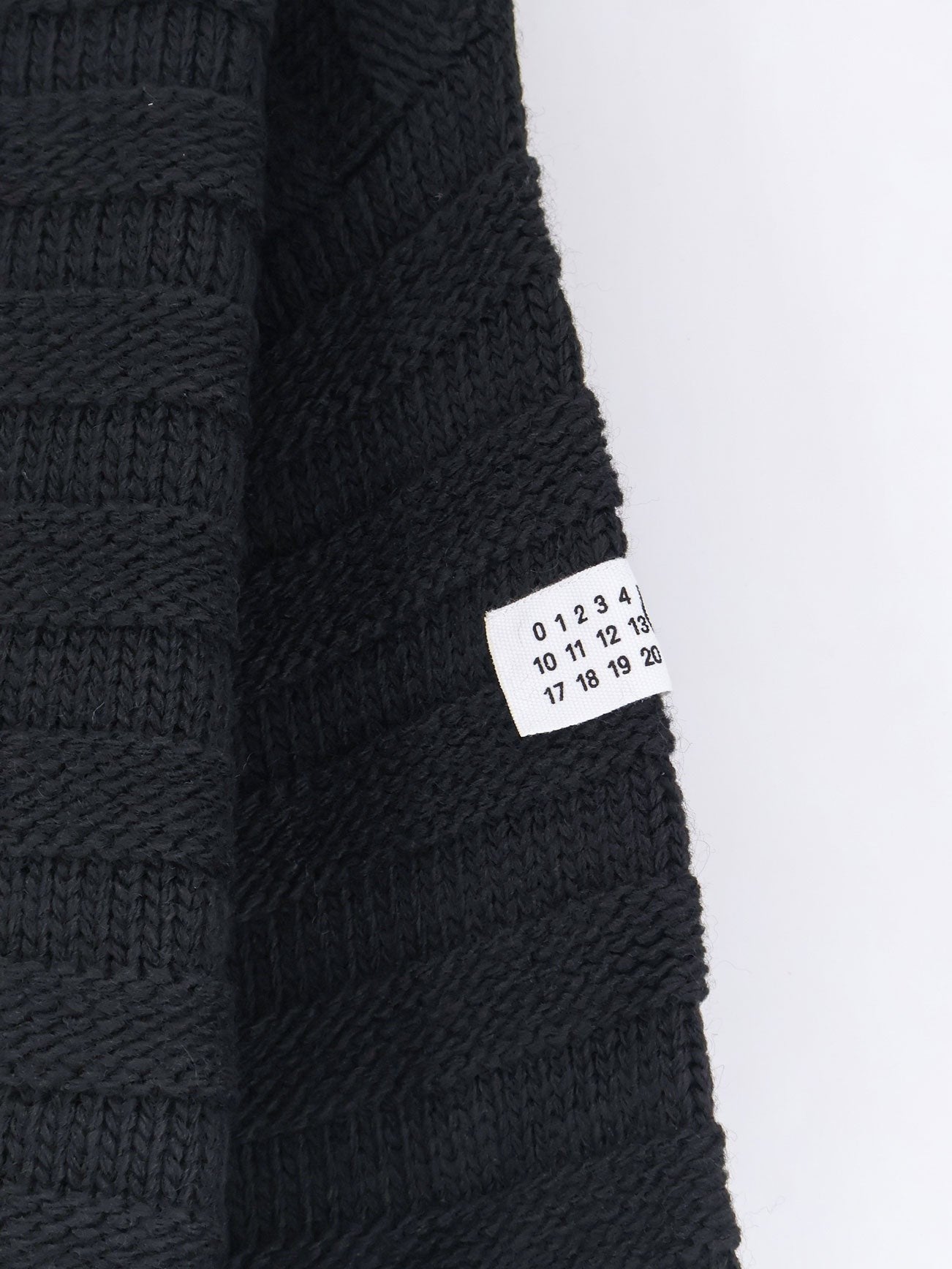 MM6 Maison Margiela Women's Destroyed Effect Wool Blend Sweater Black