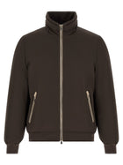 Brunello Cucinelli Detachable Hood Down Jacket Brown, view 2