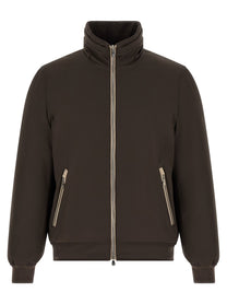 Brunello Cucinelli Detachable Hood Down Jacket Brown