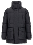 Laminar Detachable Hood Down Jacket Black