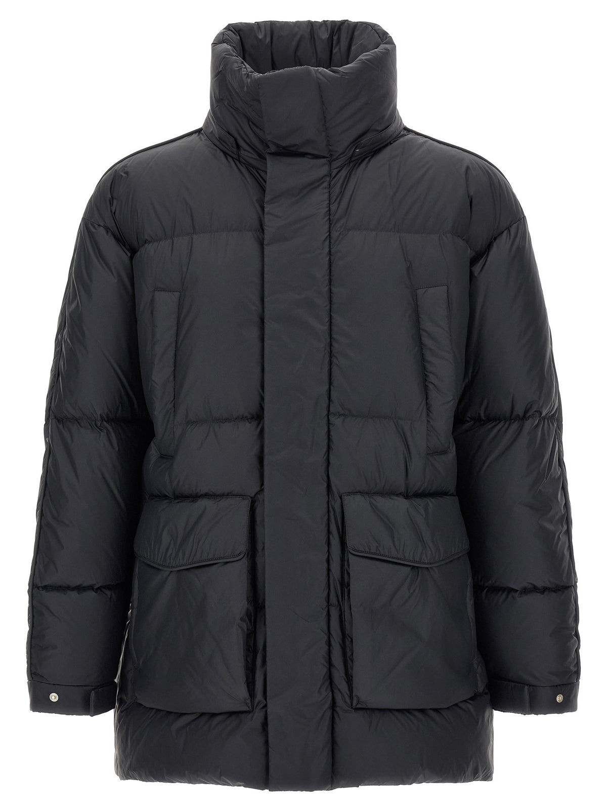 Laminar Detachable Hood Down Jacket Black