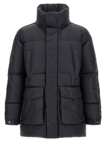 Laminar Detachable Hood Down Jacket Black