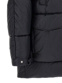 Laminar Detachable Hood Down Jacket Black