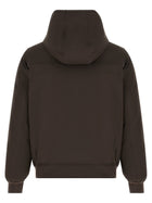 Brunello Cucinelli Detachable Hood Down Jacket Brown, view 3