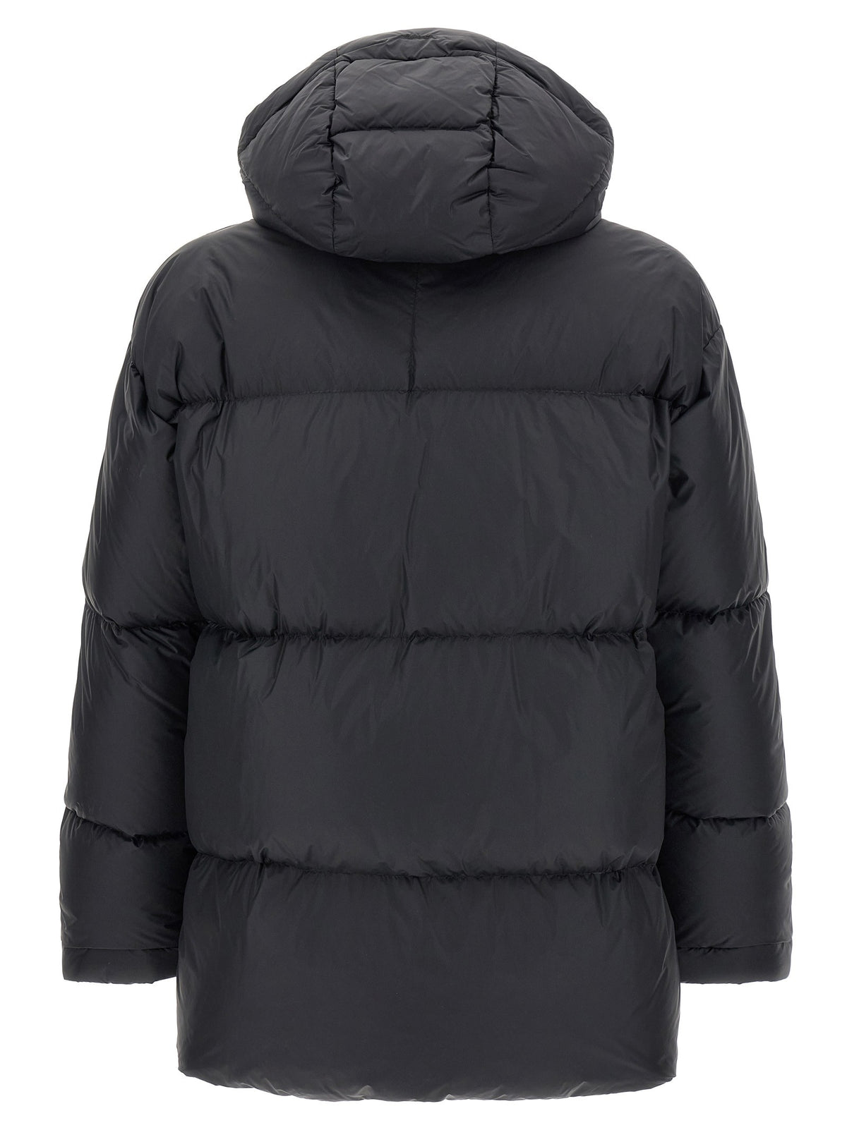 Laminar Detachable Hood Down Jacket Black