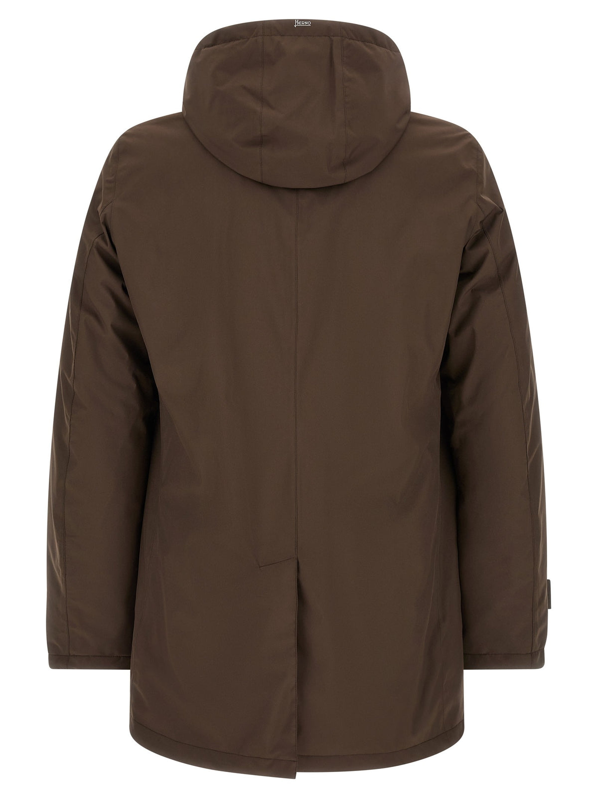 Herno Detachable Hood Parka Brown, view 3