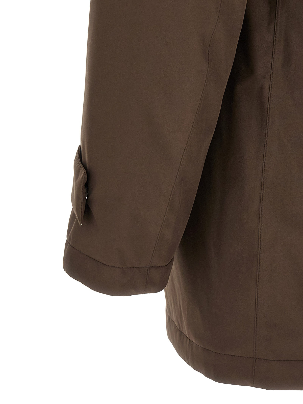 Herno Detachable Hood Parka Brown, view 5
