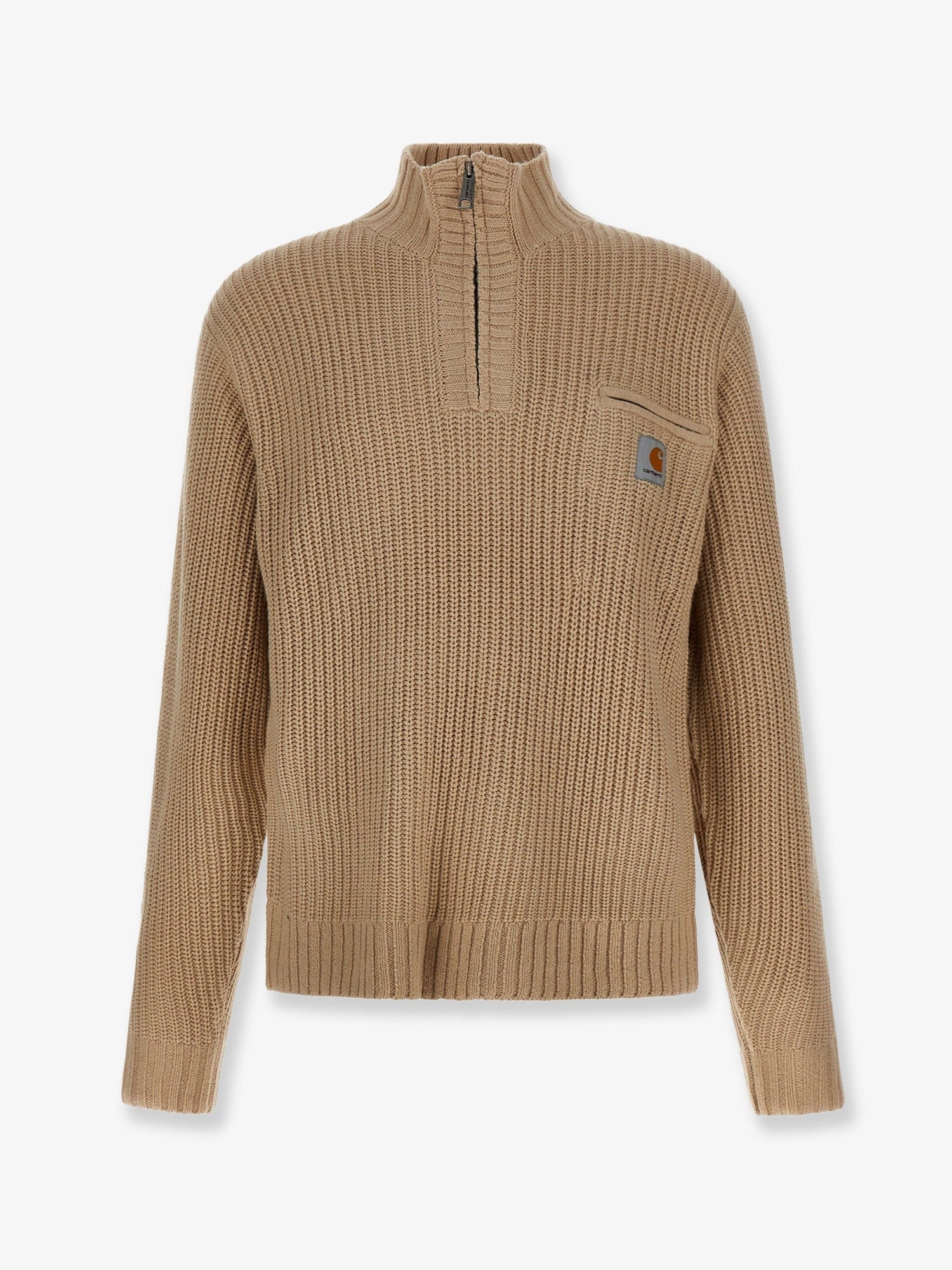 Carhartt Wip Men's Detroit Half Zip Sweater Beige