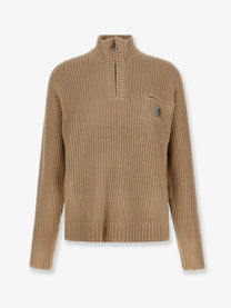 Carhartt Wip Men's Detroit Half Zip Acryilic Blend Sweater White