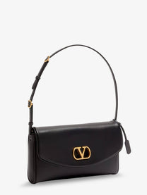Valentino Women's Devain Leather Shoulder Bag Black