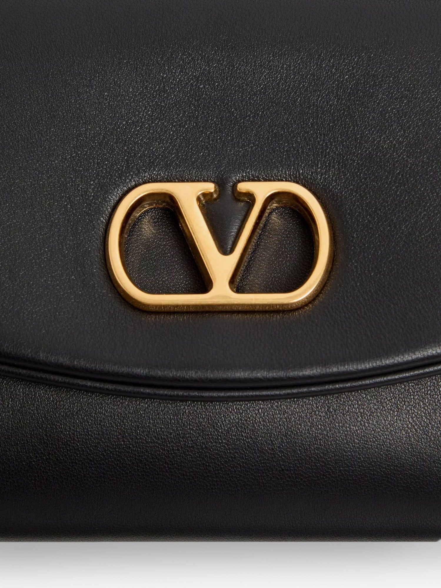 Valentino Women's Devain Leather Shoulder Bag Black