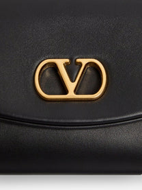 Valentino Women's Devain Leather Shoulder Bag Black