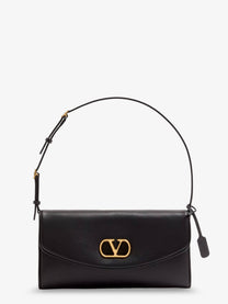 Valentino Women's Devain Leather Shoulder Bag Black