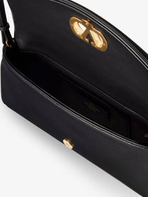 Valentino Women's Devain Leather Shoulder Bag Black