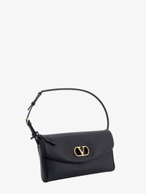 Valentino Women's Devain Leather Shoulder Bag Black