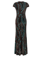 ETRO Devoré Velvet Dress Gold, view 2