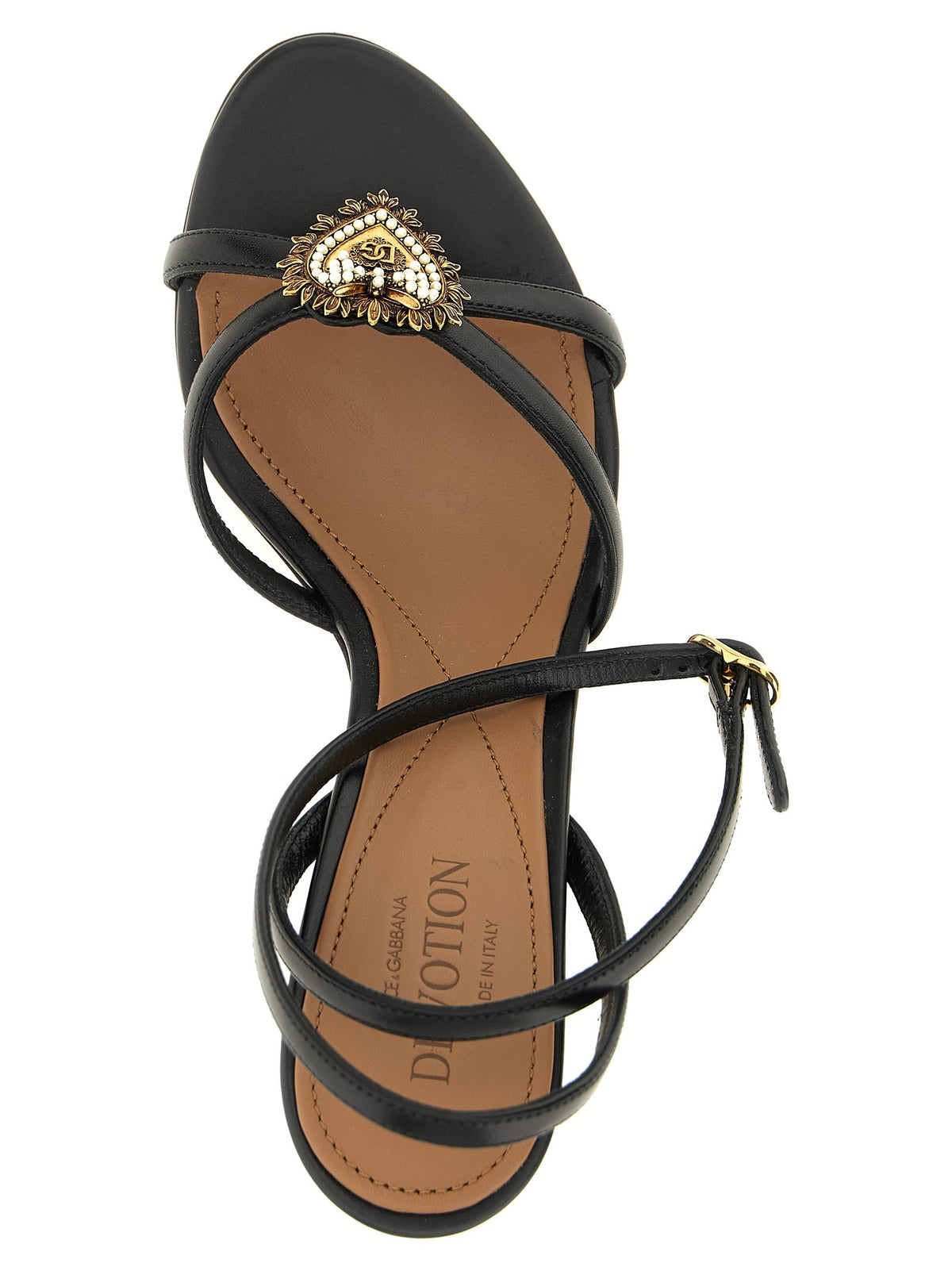 Dolce &amp; Gabbana Devotion Sandals Black, view 4