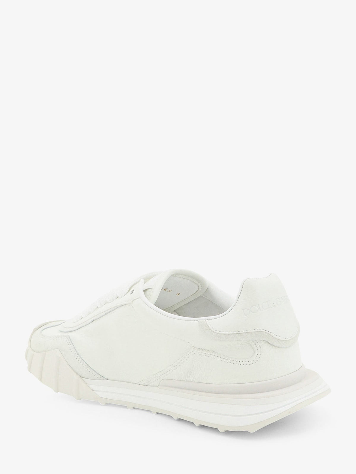 Dolce &amp; Gabbana Men's DG Athletic Leather Sneakers White, view 3