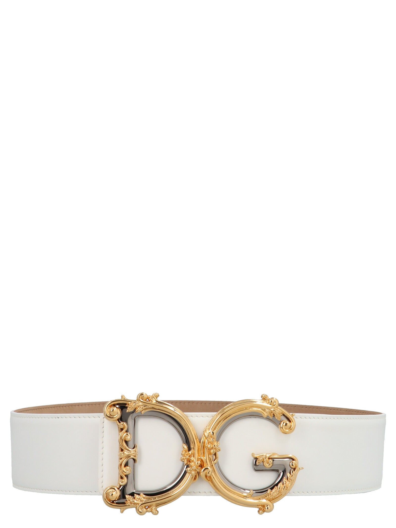 Dolce &amp; Gabbana DG Barocco Belt White
