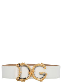 Dolce &amp; Gabbana DG Barocco Belt White
