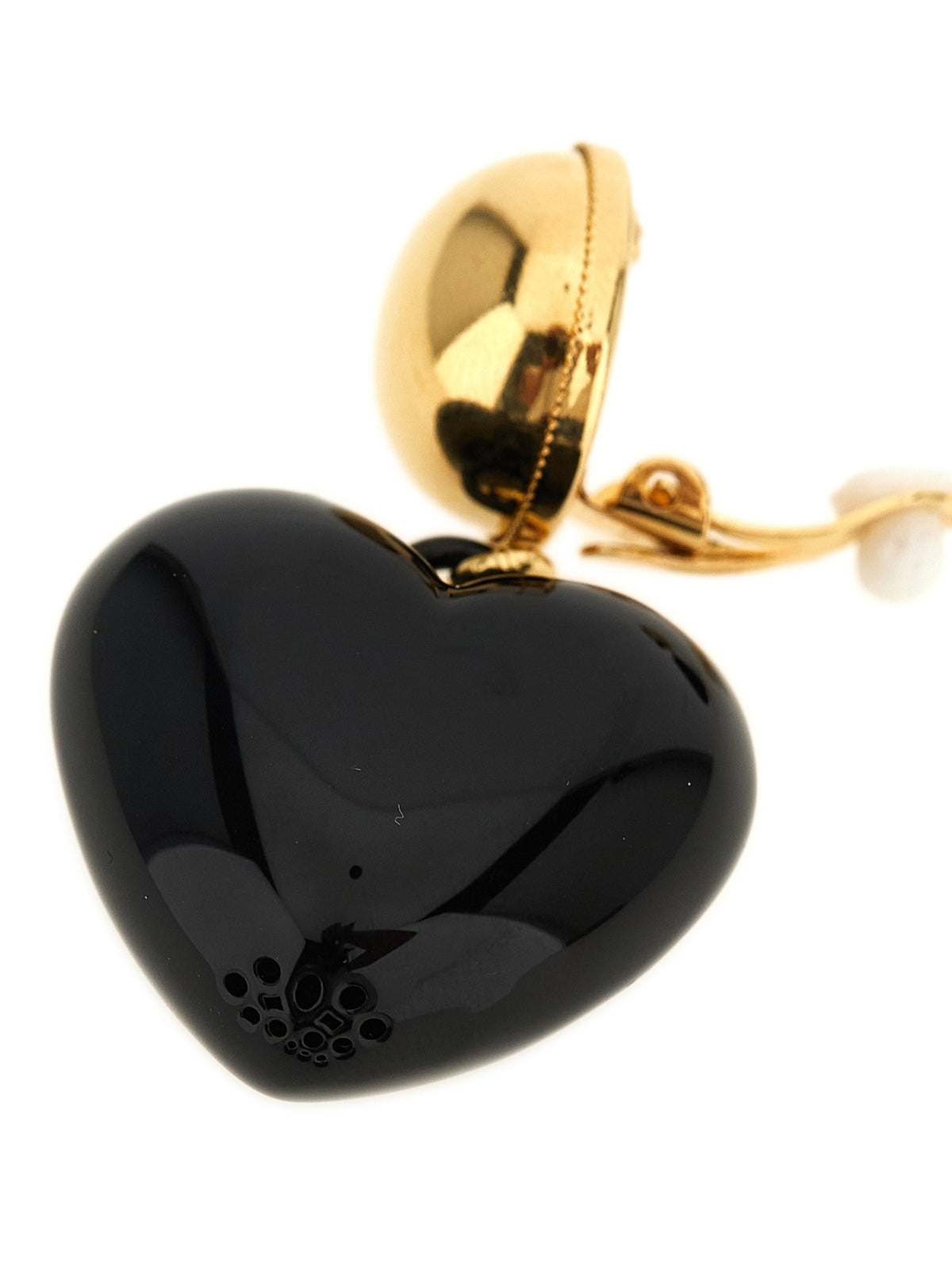 Dolce &amp; Gabbana DG Heart Earrings Black