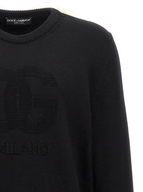 Dolce &amp; Gabbana DG Intarsia Sweater Black