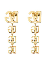 Dolce &amp; Gabbana Women's DG Long Earrings Gold