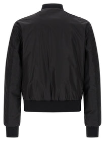 Dolce &amp; Gabbana DG Patch Bomber Jacket Black