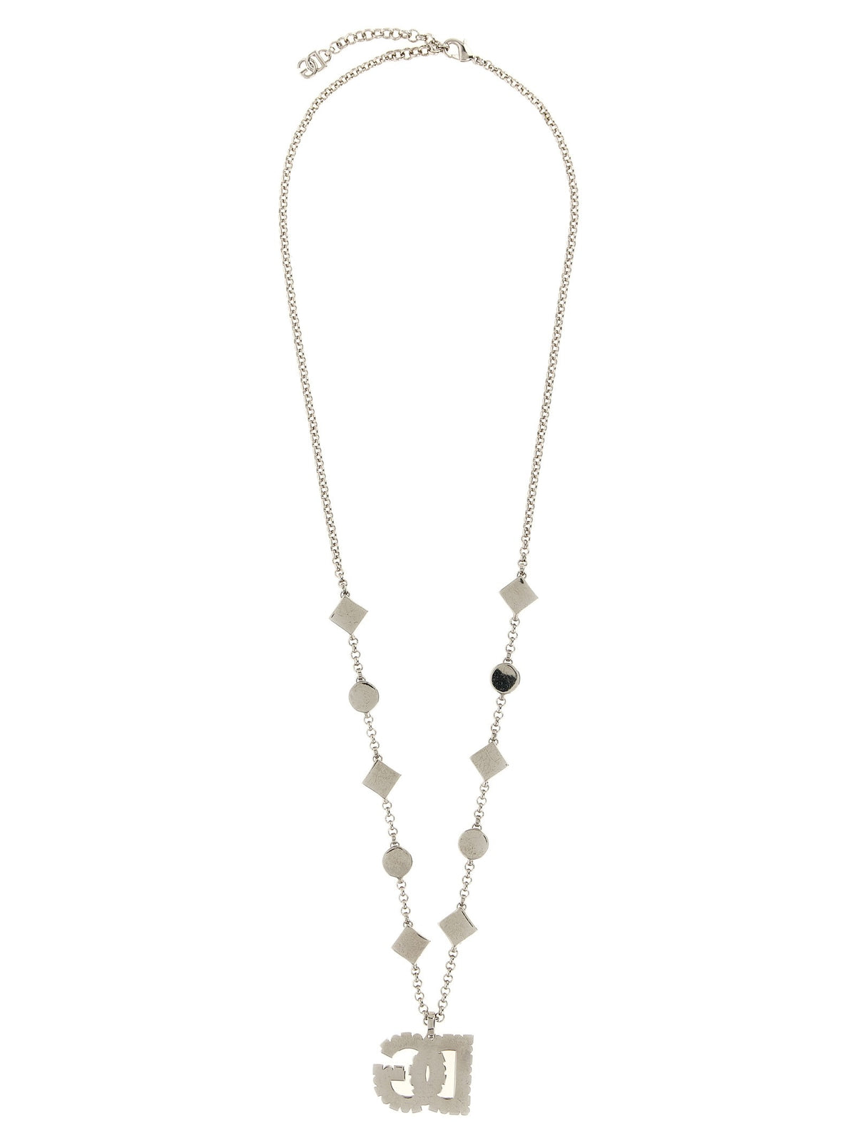 Dolce &amp; Gabbana DG Pendant Necklace Silver, view 2