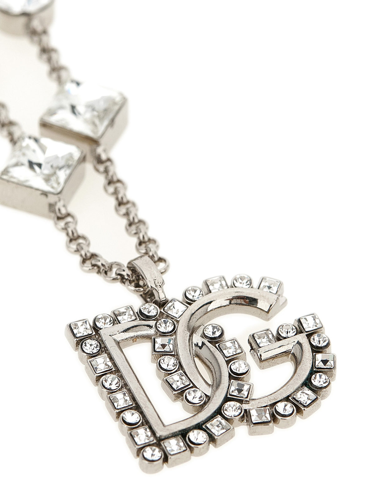 Dolce &amp; Gabbana DG Pendant Necklace Silver