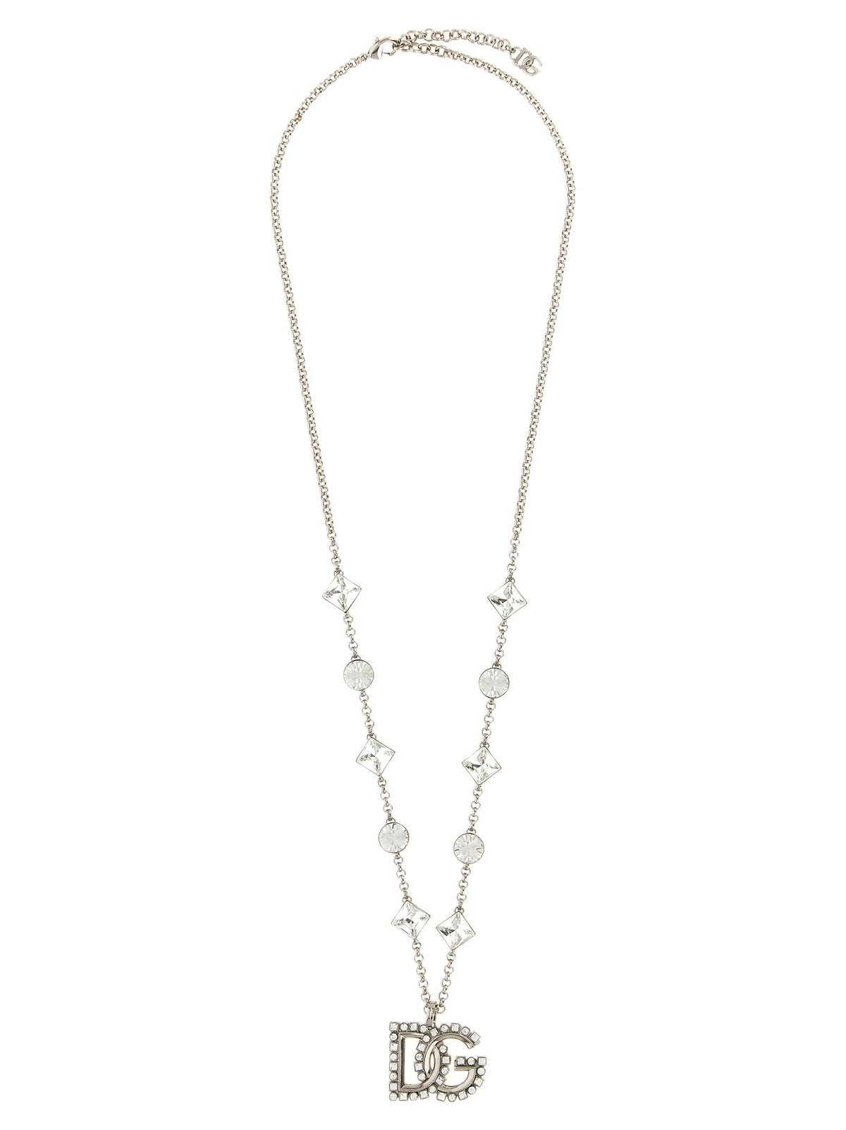 Dolce &amp; Gabbana DG Pendant Necklace Silver