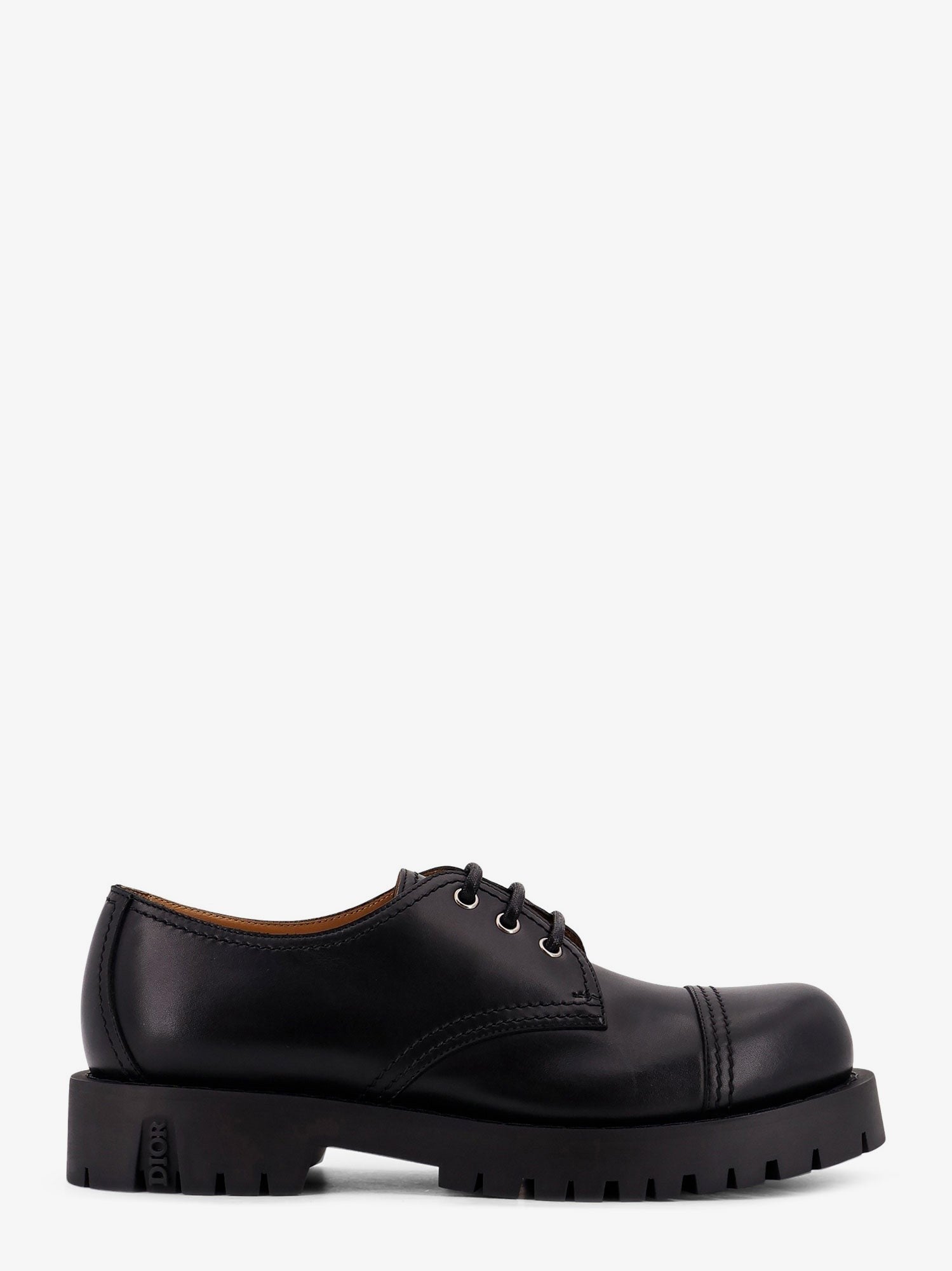 Dior Men's DH Dexpiii Leather Lace up Shoes Black Dior