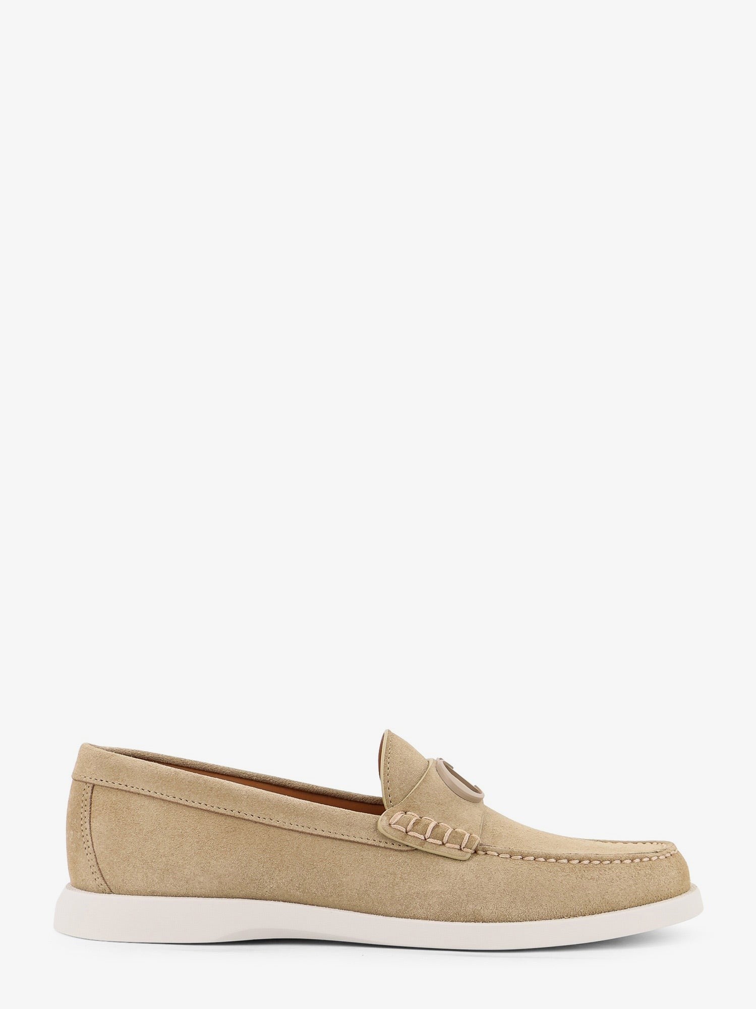 Dior Men's DH Dior Granvil Suede Loafers Beige Dior