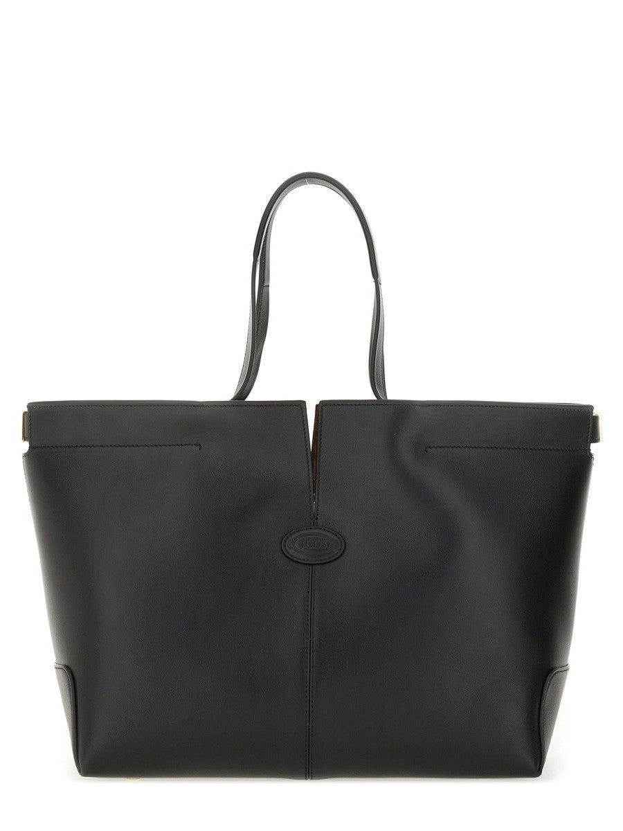 Tod's Women's DI Bag Folio Medium Small Bag Black