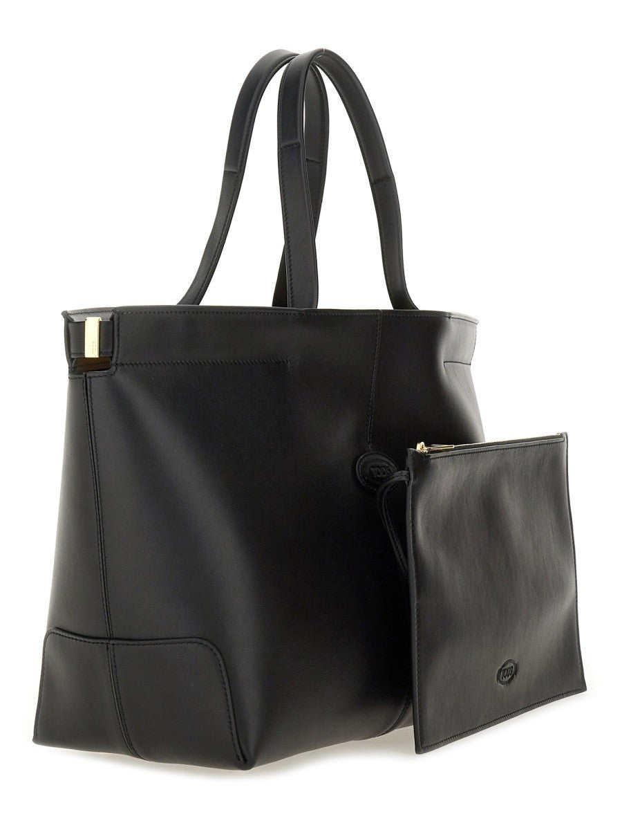 Tod's Women's DI Bag Folio Medium Small Bag Black