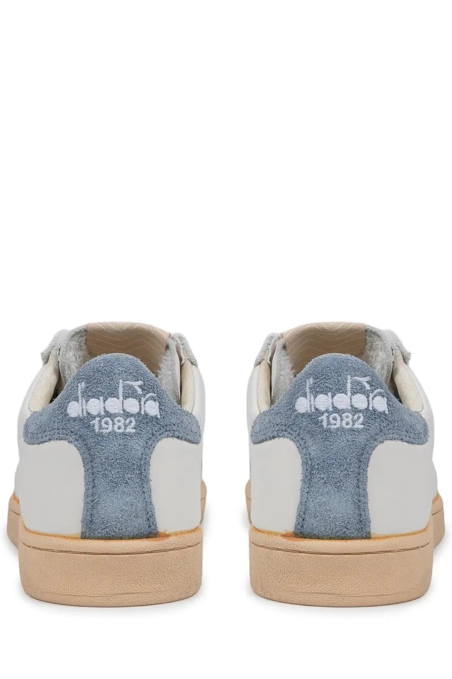 Diadora Men's Sneaker Prestige Plain Used White, view 4