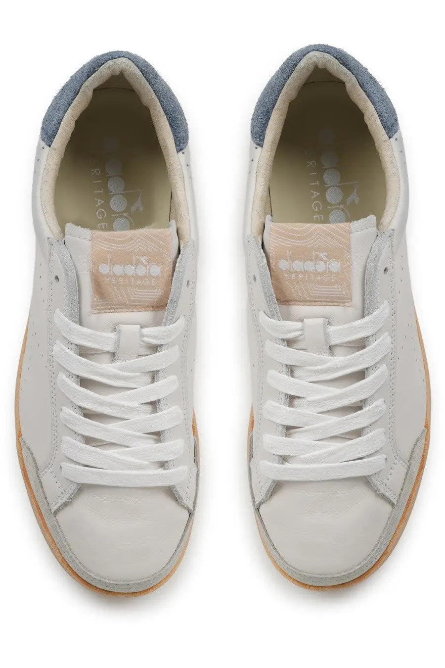 Diadora Men's Sneaker Prestige Plain Used White, view 5